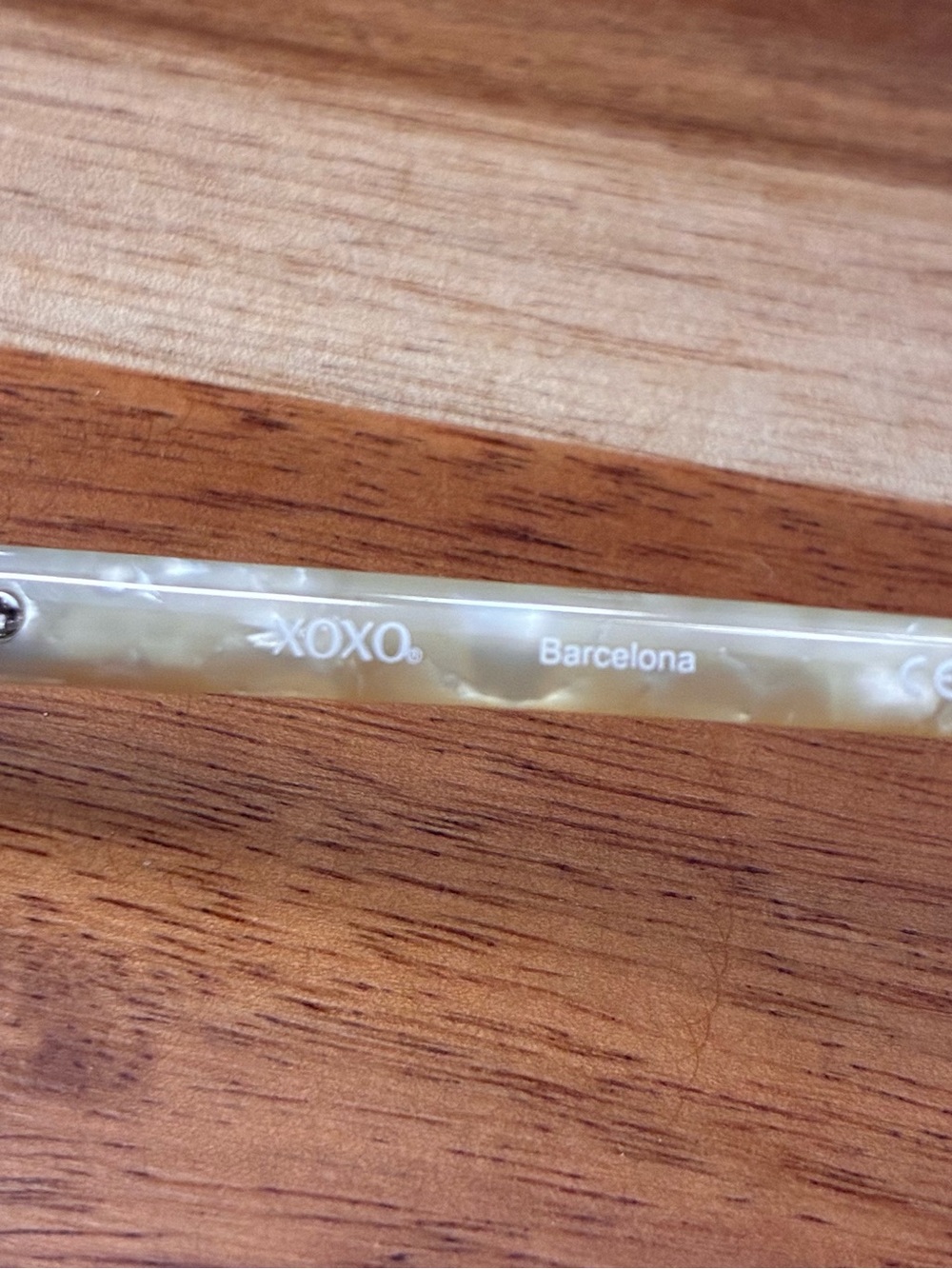 XOXO Eyeglasses Glasses Frames Barcelona Jet Cat Eye Black Pearl White 52-16-135 - Picture 14 of 16
